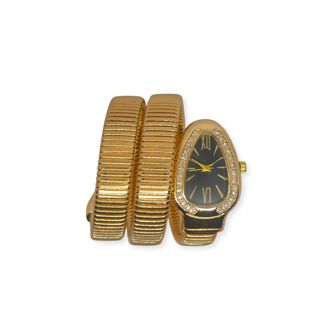 Yılan Formlu Altın Saat