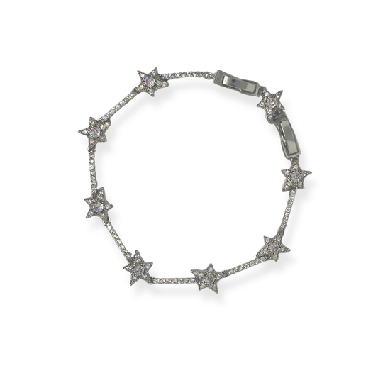 Zirkon Taşlı Yıldız Figürlü Bileklik