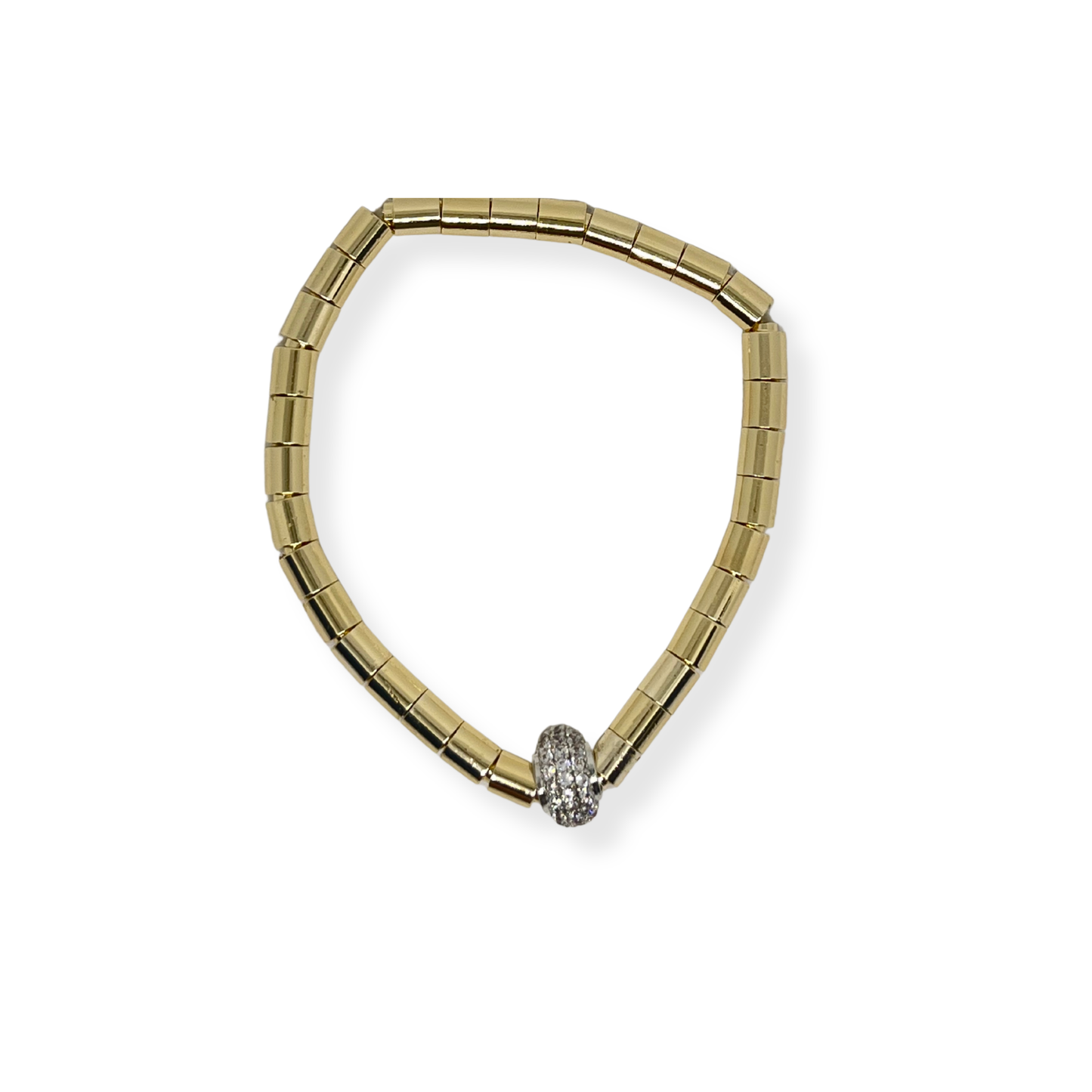 Manyetik Formlu Gold Bileklik