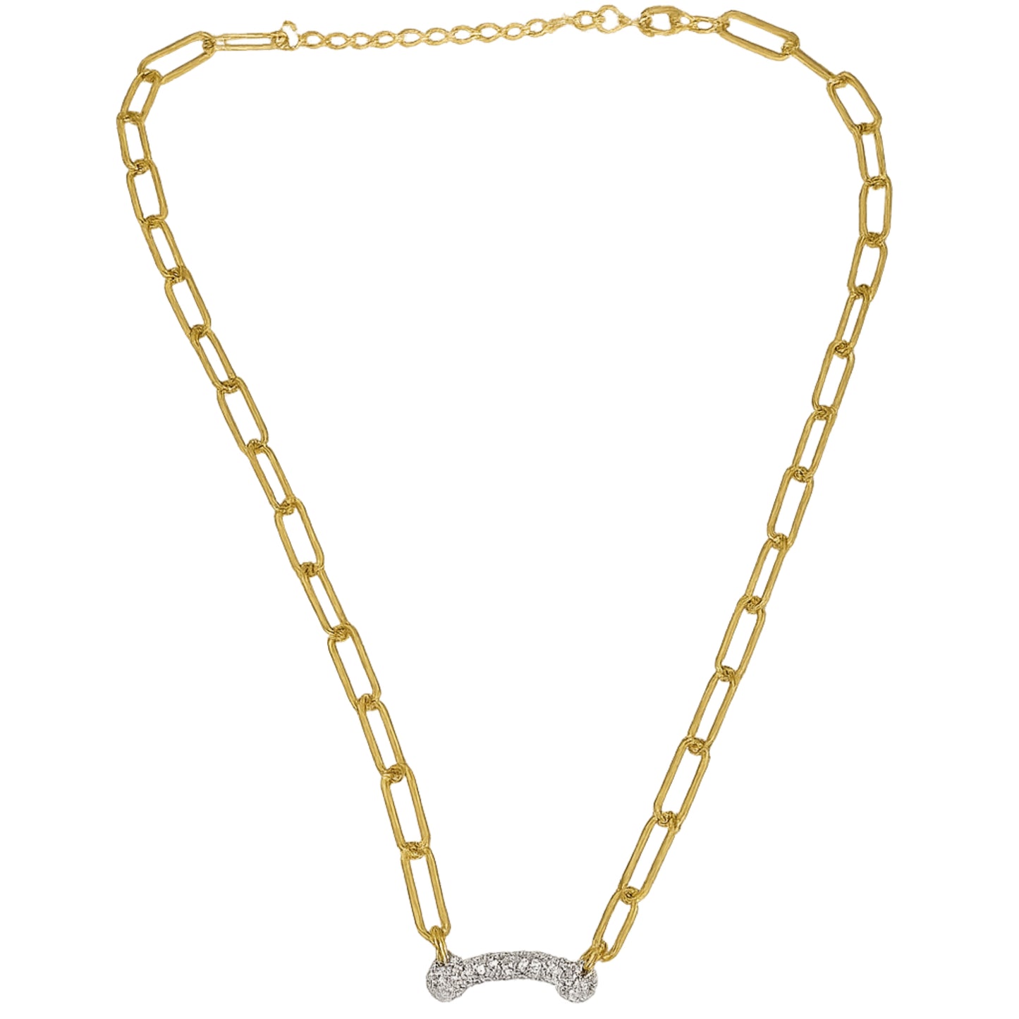 Taş Detaylı Altın Renk Zincir Kolye