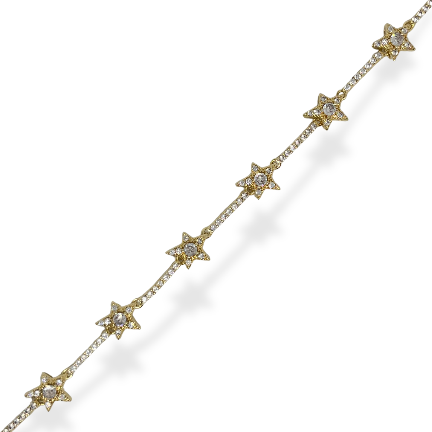 Zirkon Taşlı Yıldız Figürlü Bileklik
