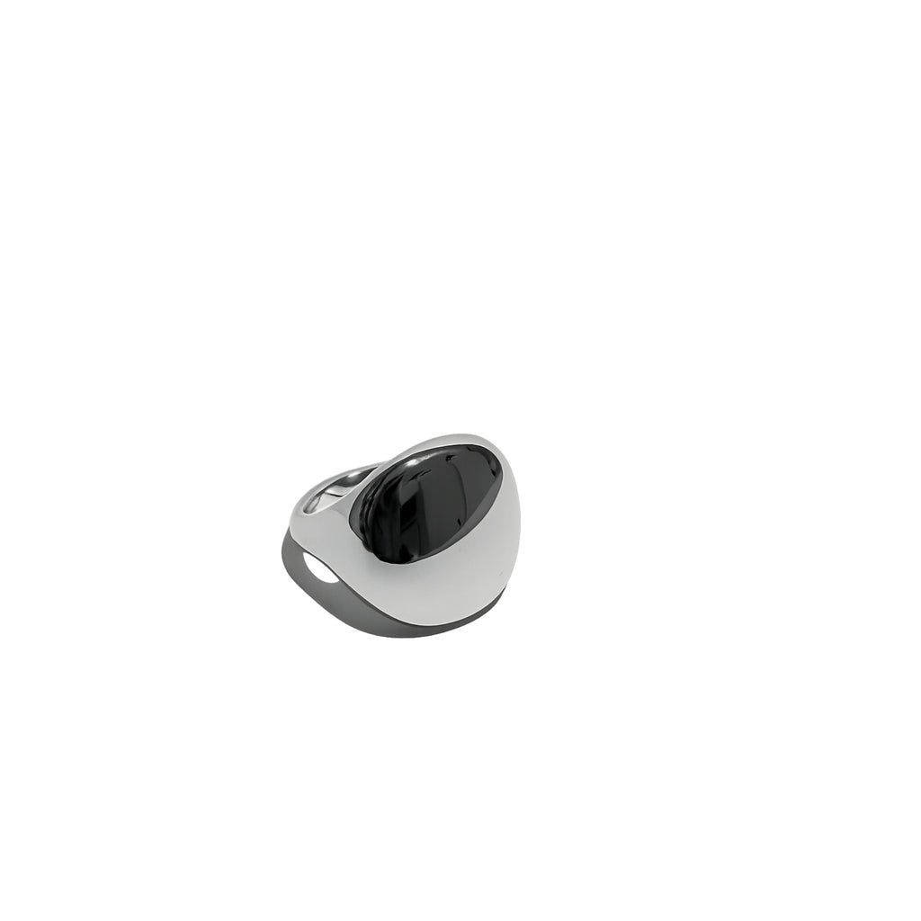 Large Midnight Silver Yüzük
