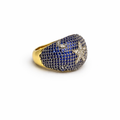 Sapphire Burst Gold Yüzük