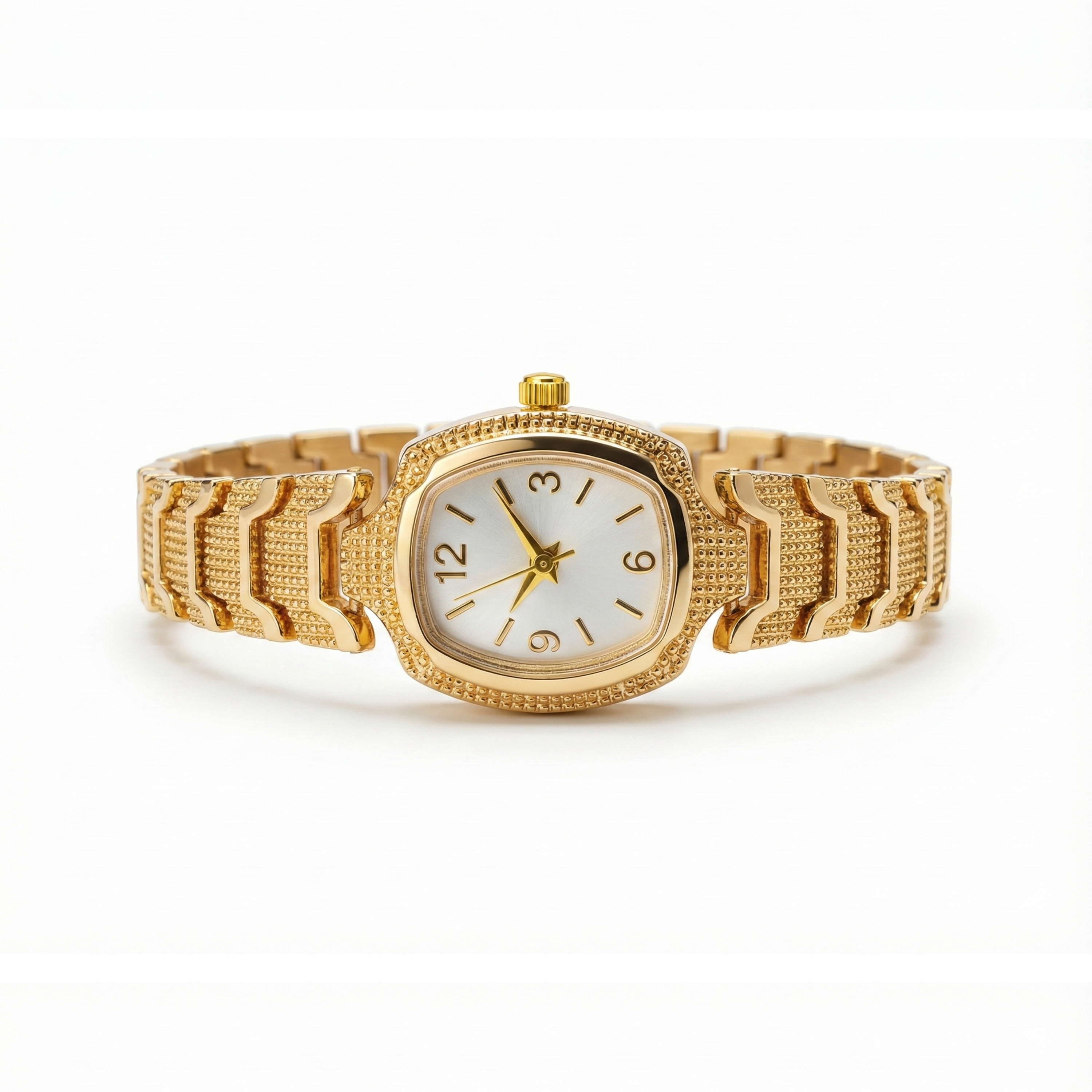 Vintage Beyaz Gold Saat