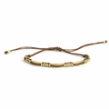 Lucky Brown İpli Gold Bileklik