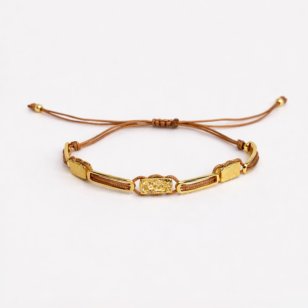 Karma Brown İpli Gold Bileklik