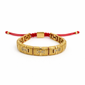 Code Red İpli Gold Bileklik