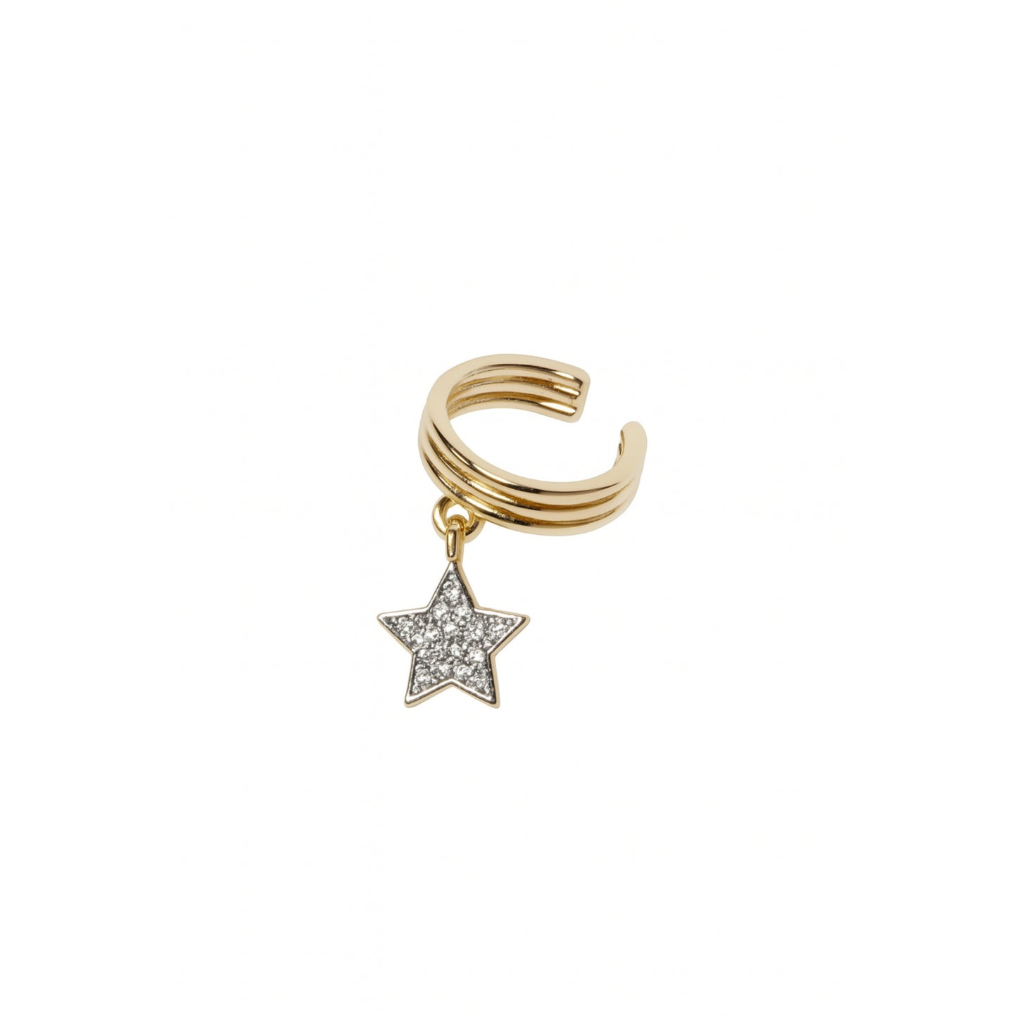 Yıldız Figürlü Taşlı Ear Cuff