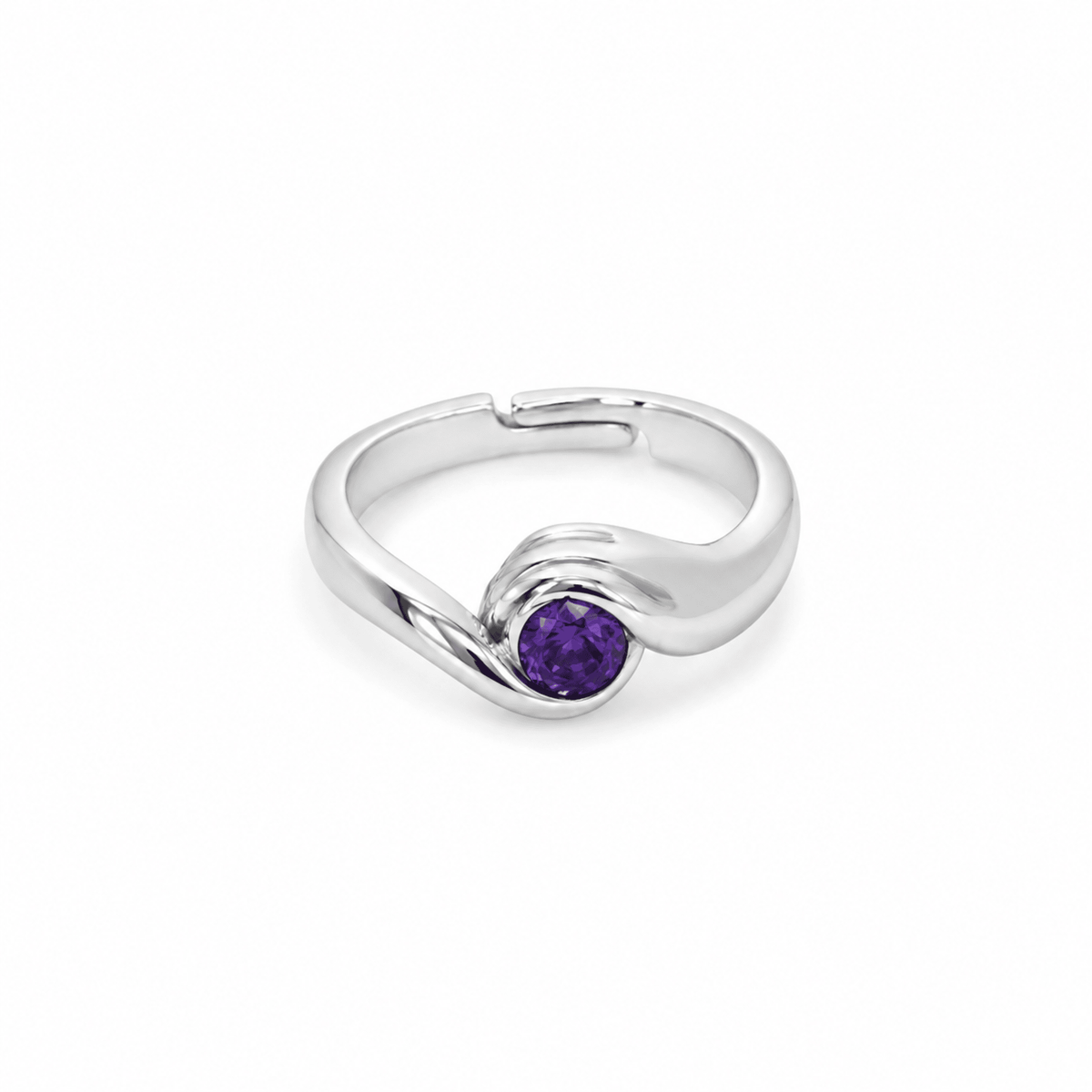 Aurelia Amethyst Silver Yüzük