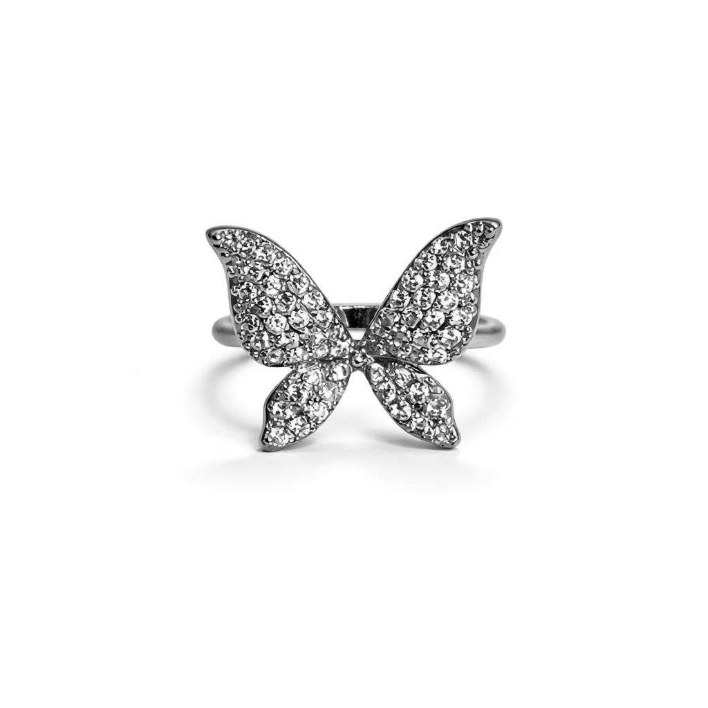 Butterfly Silver Ear Cuff