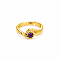 Aurelia Amethyst Gold Yüzük
