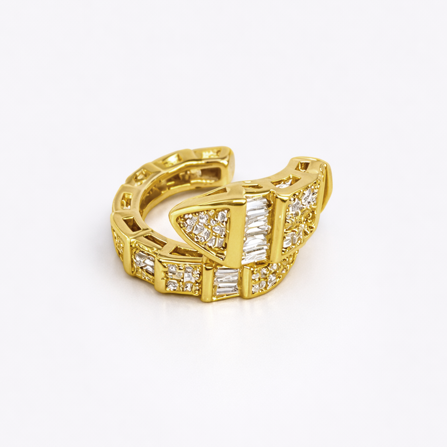 Baguette Luxe Gold Ear Cuff