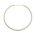 Bambu Loop Silver & Gold Kolye