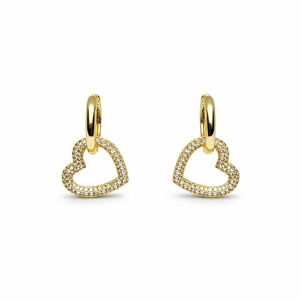 Bliss Heart Gold Küpe