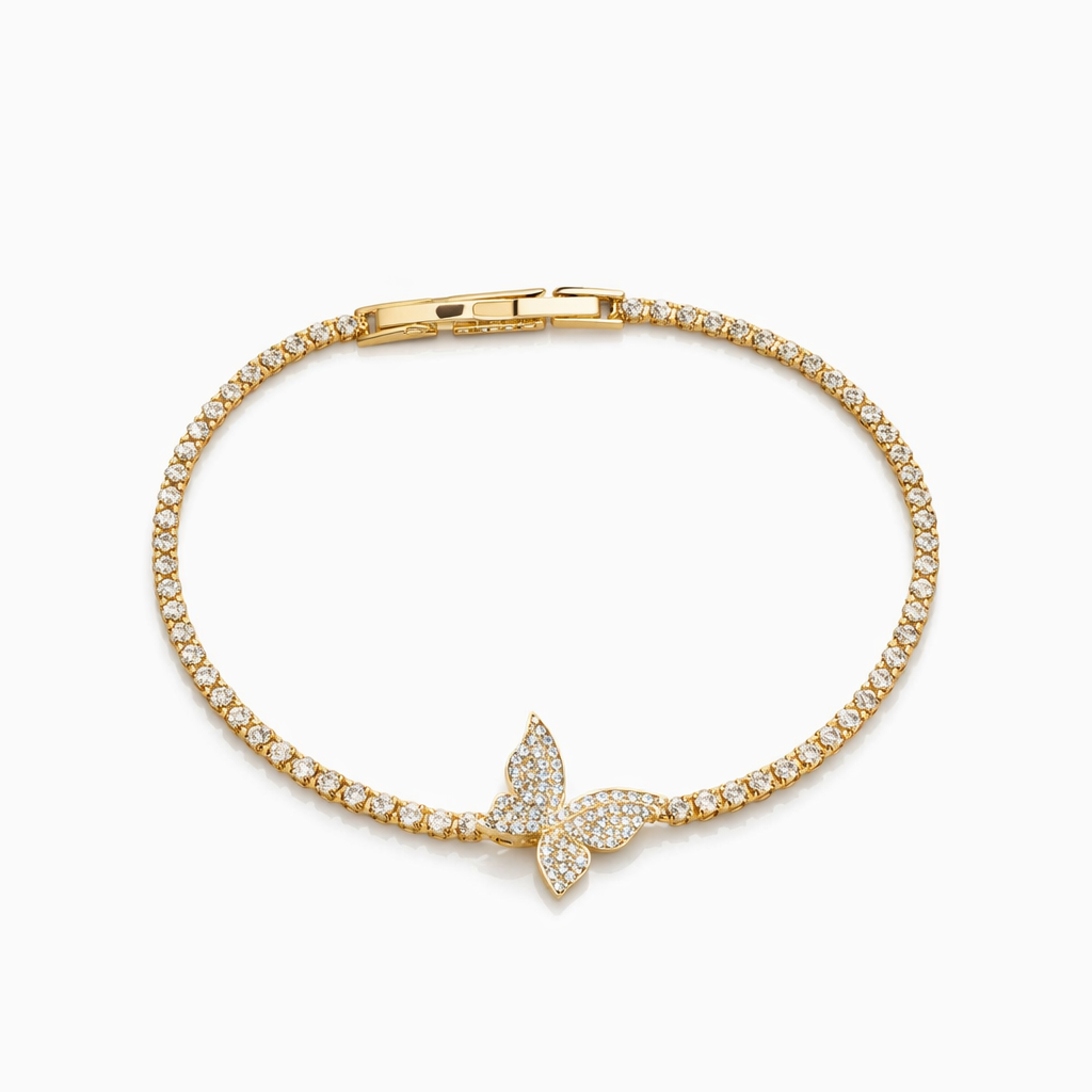 Butterfly Shine Gold Bileklik