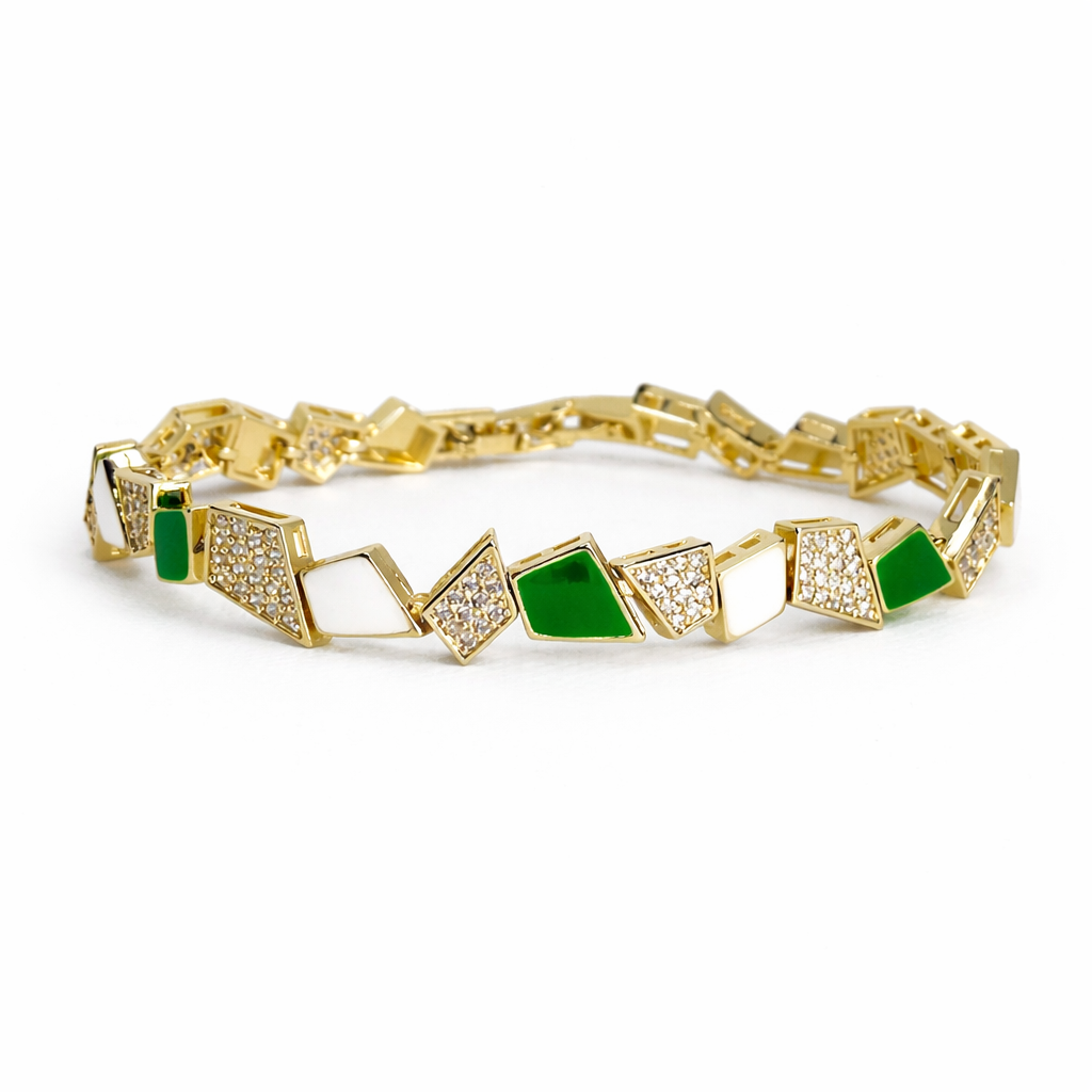 Calystrix Emerald Gold Bileklik