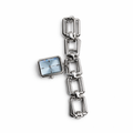 Charm Chain Ice Blue Silver Bilezik Saat