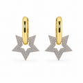 Bliss Star Silver Gold Küpe