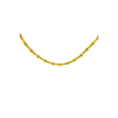 Bambu Model Çelik Zincir Kolye