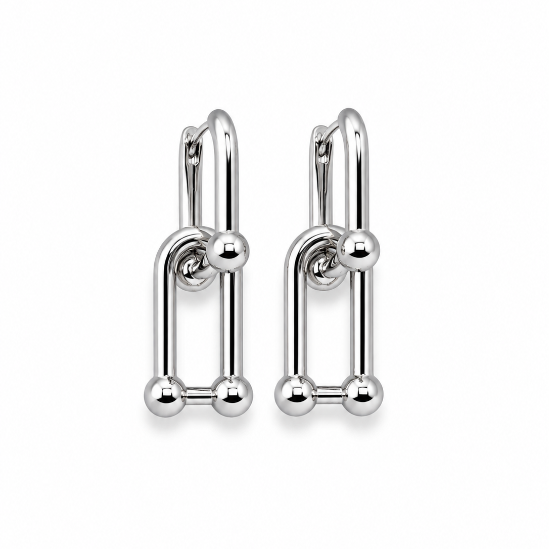 Knot Silver Küpe