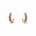 Curve Ruby Gold Küpe
