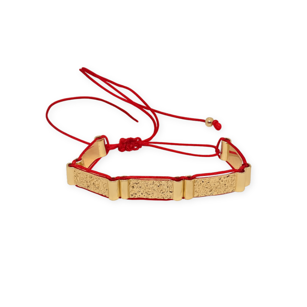 Lirone Red İpli Gold Bileklik