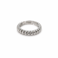 Ribbed Silver Yüzük