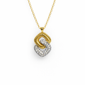 Eterna Knot Silver Gold Kolye