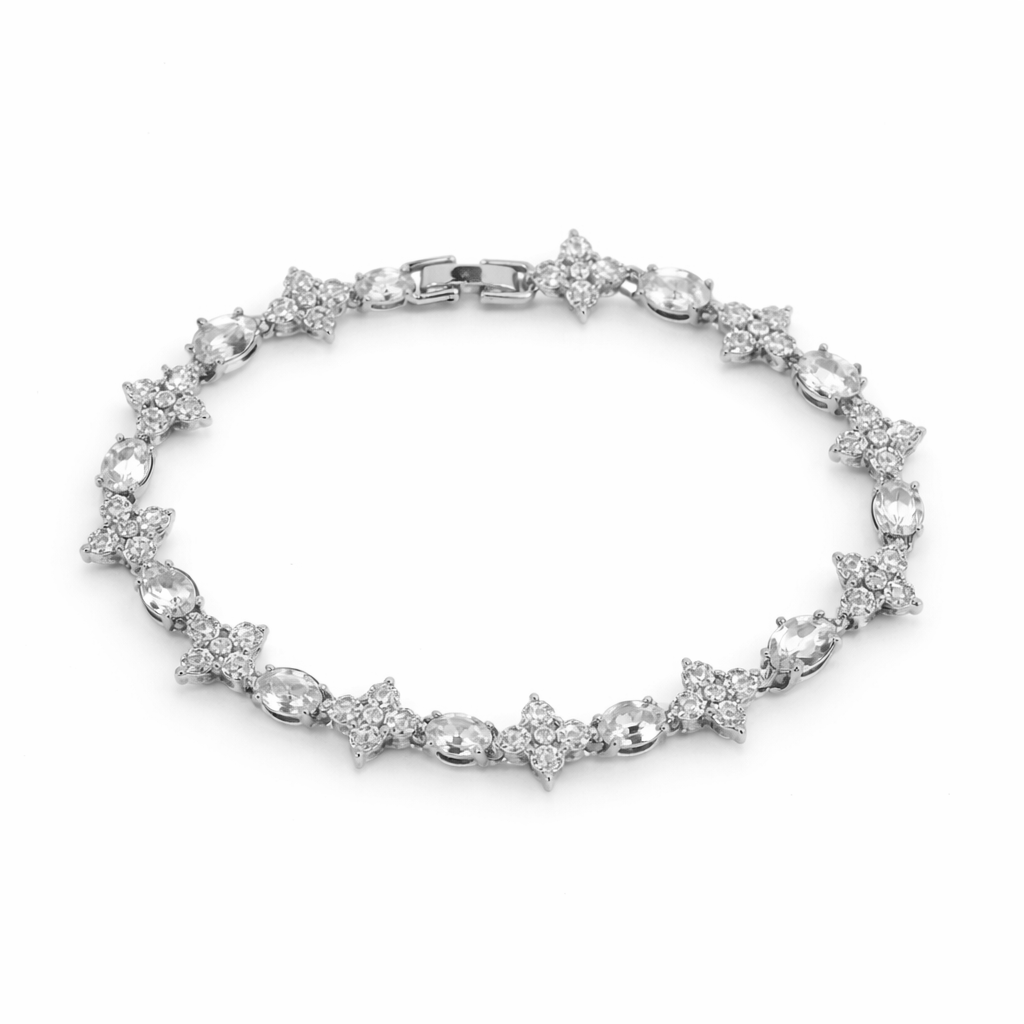Flora Shine Silver Bileklik
