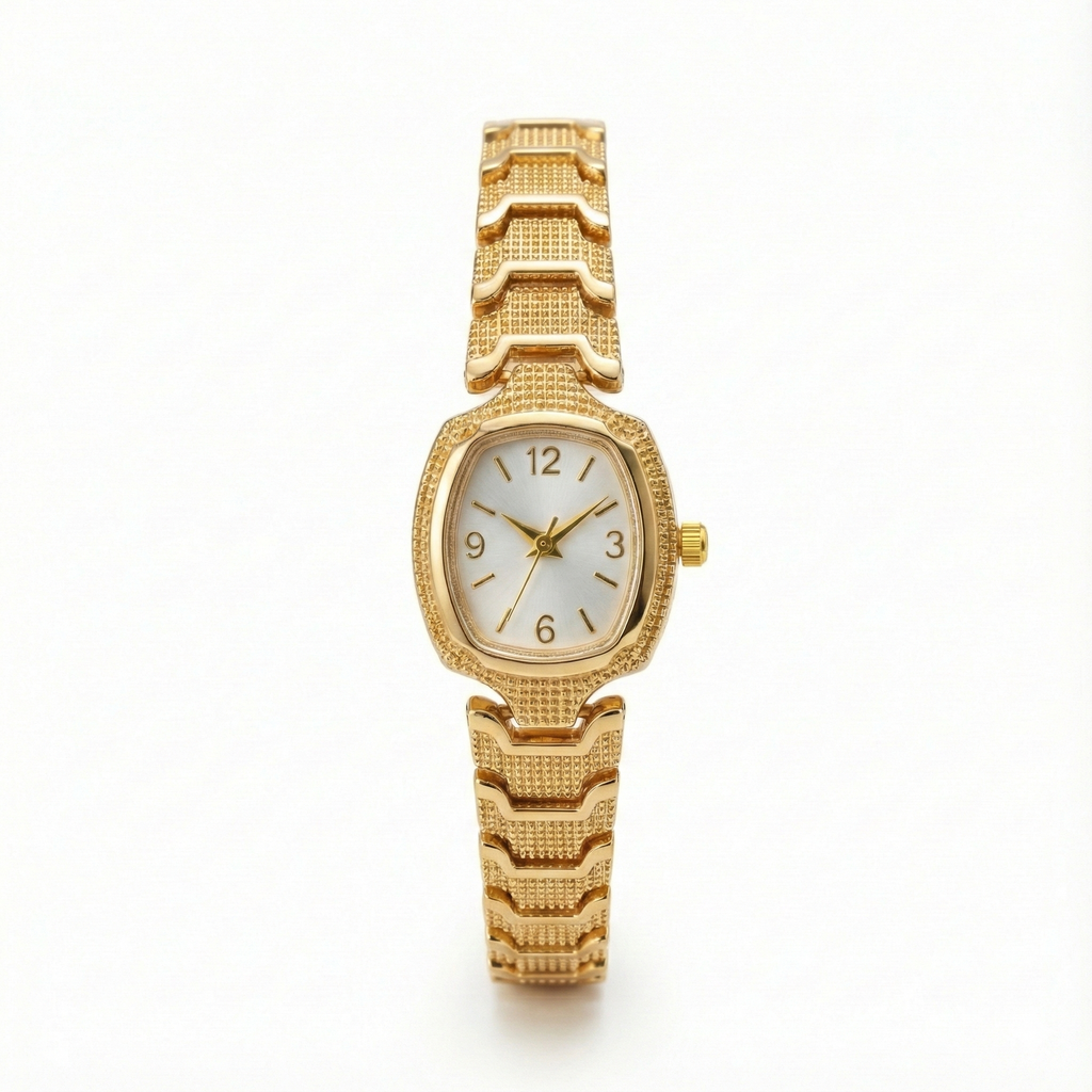 Vintage Beyaz Gold Saat