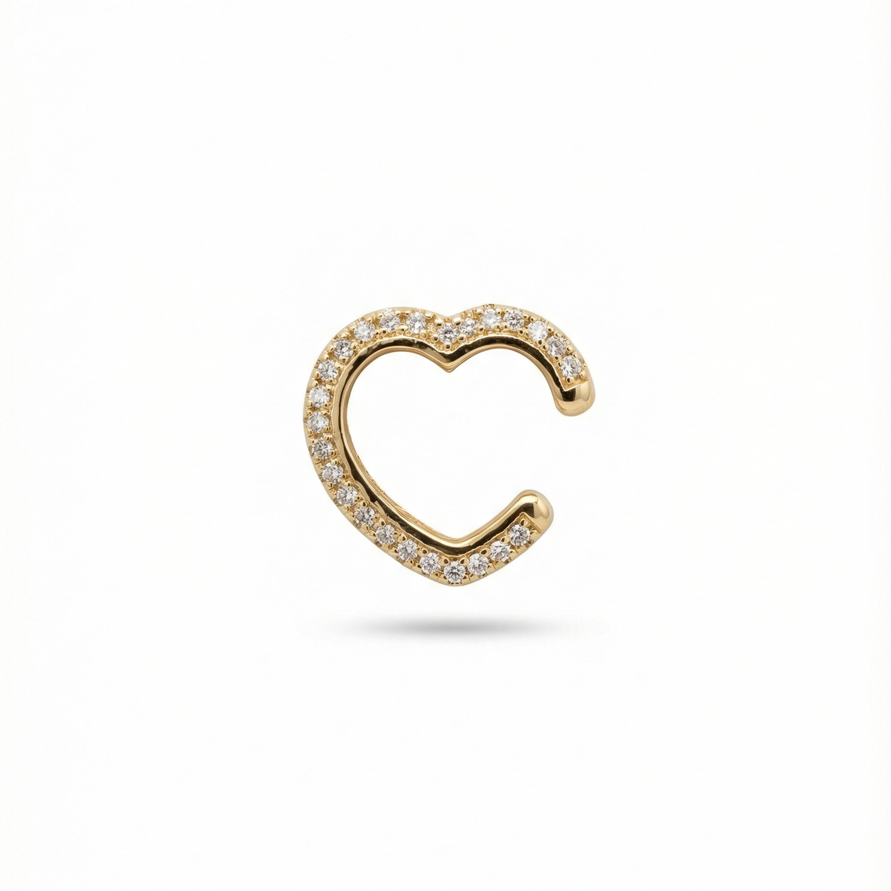 Heart Gold Ear Cuff