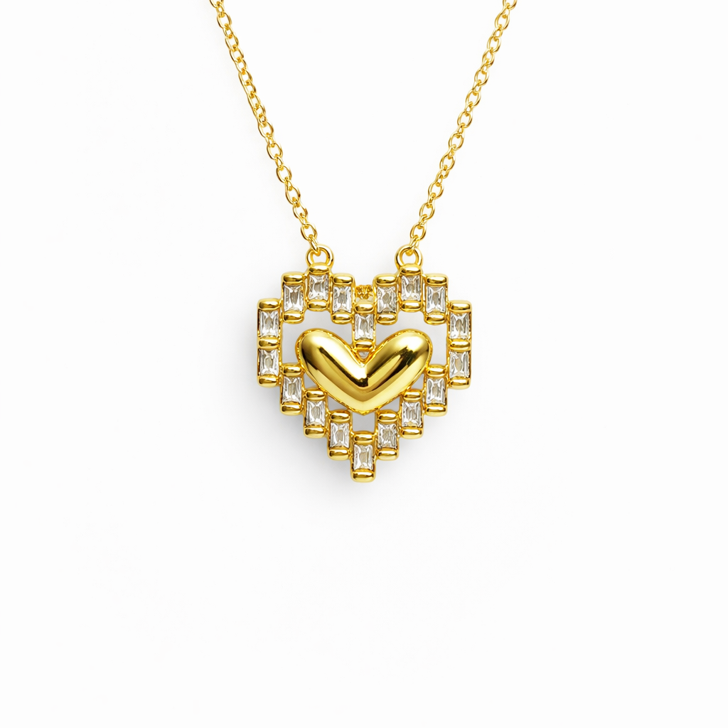 Heart Luxe Gold Kolye