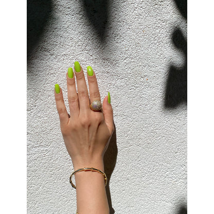 Altın Kaplama Parıltılı Disk Yüzük