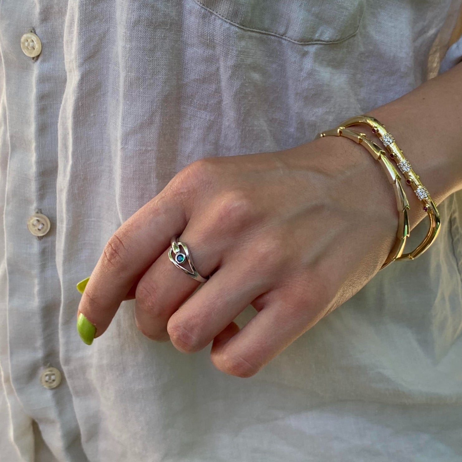 Elune Silver Yüzük