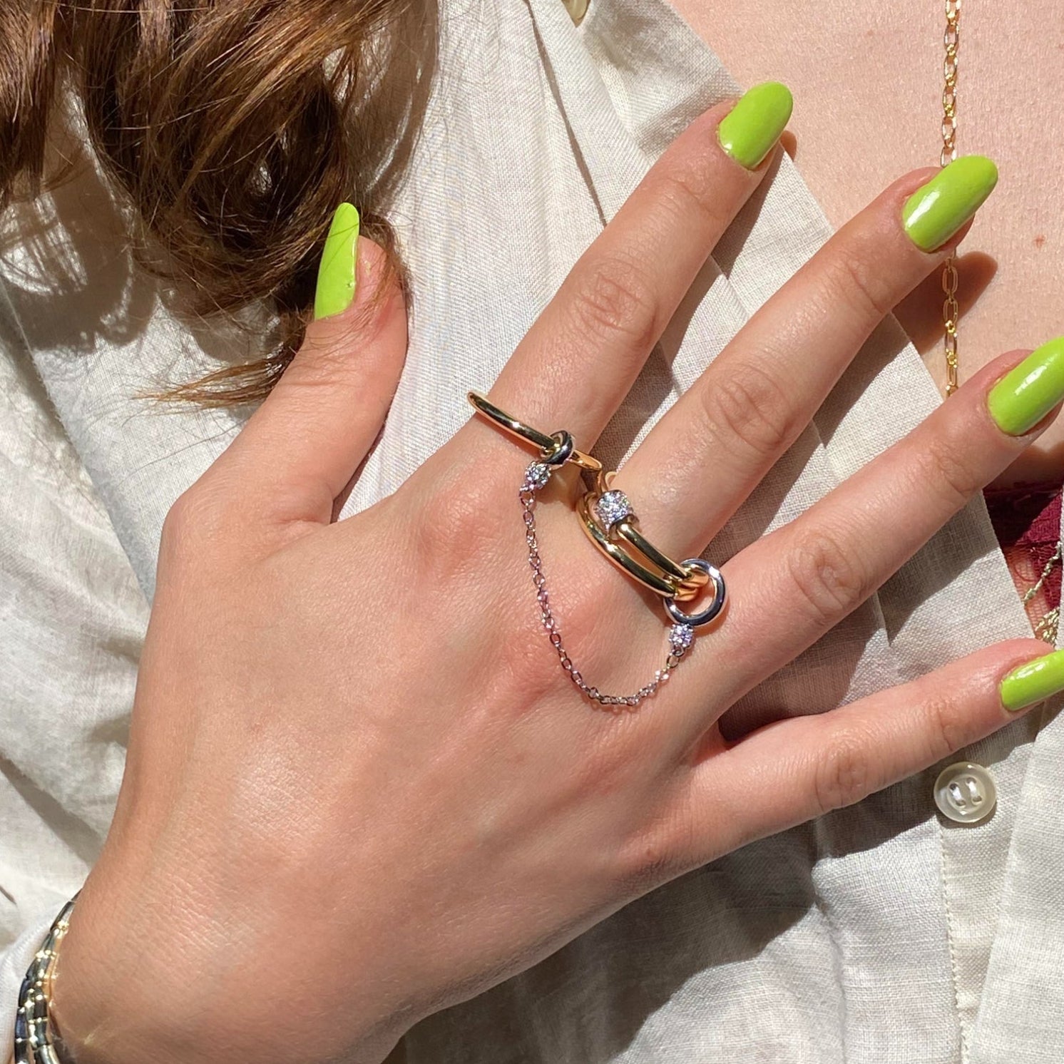 Radiant Links Gold Yüzük