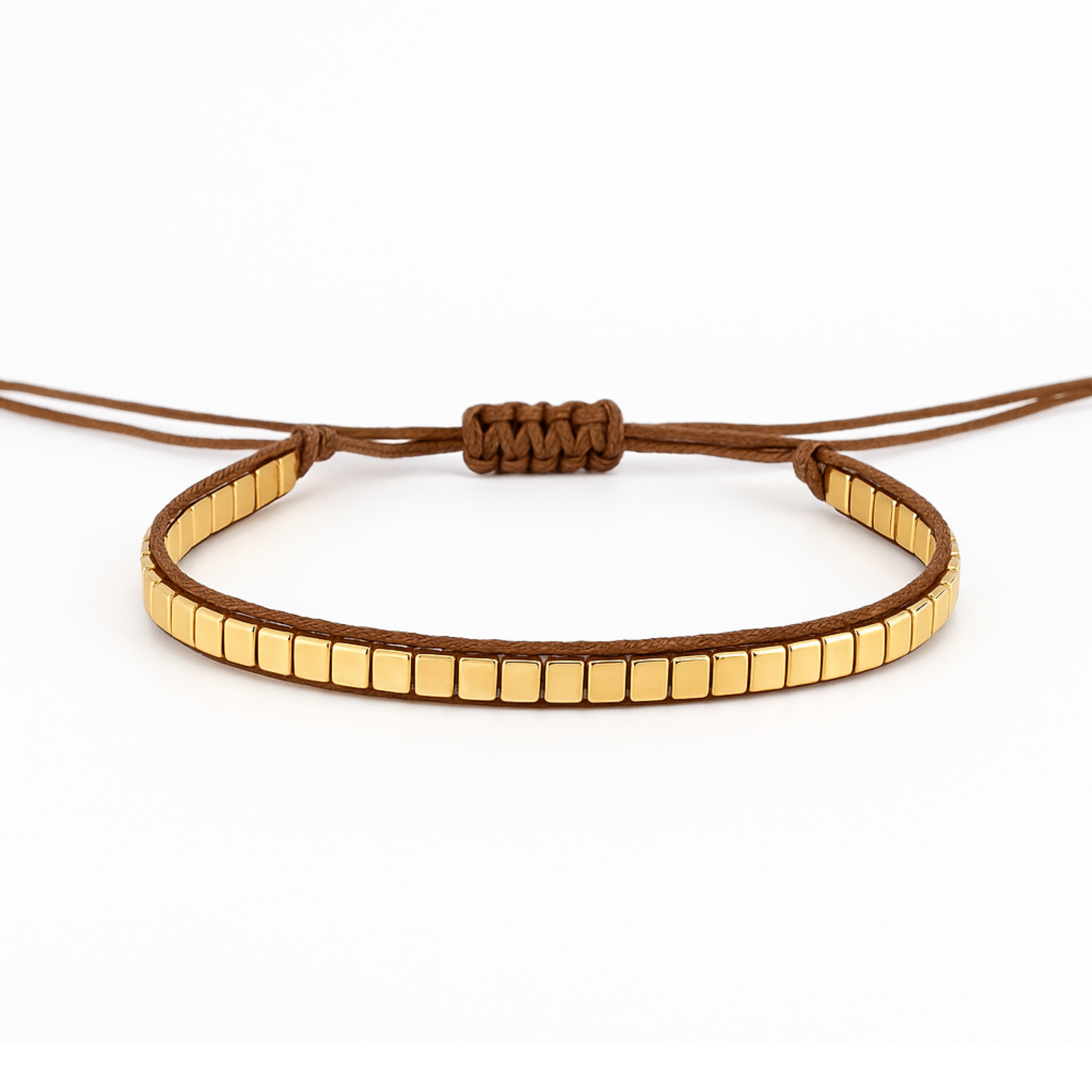 Cube Kahverengi İpli Bileklik