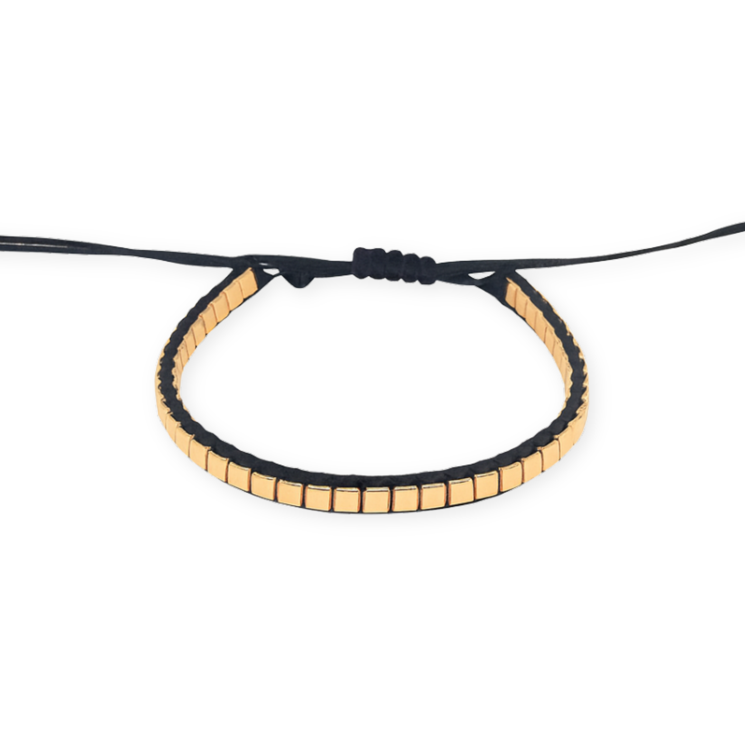 Cube Siyah İpli Bileklik