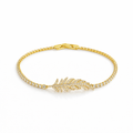 Leaf Shine Gold Bileklik