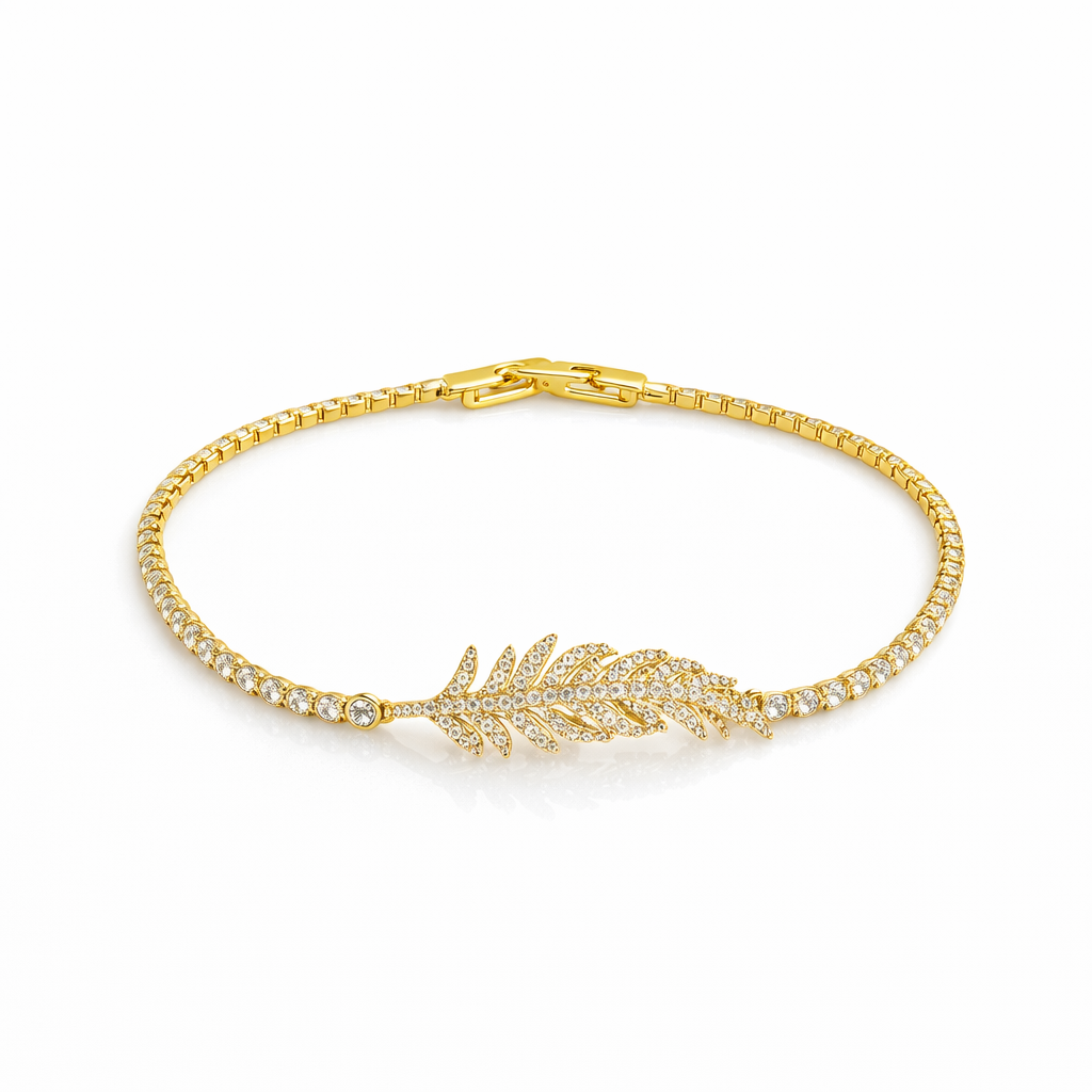 Leaf Shine Gold Bileklik