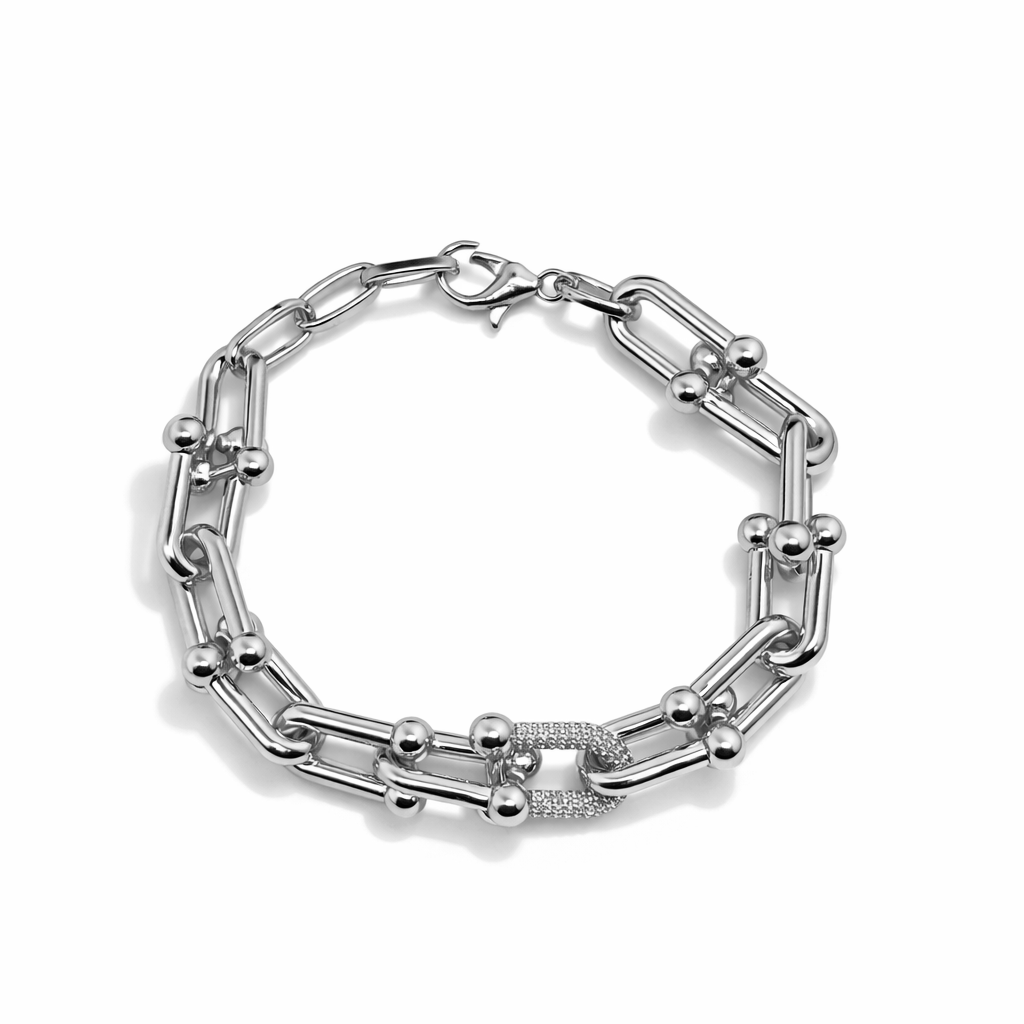 Link Glow Silver Bileklik