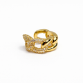 Linked Glow Gold Ear Cuff
