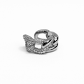 Linked Glow Silver Ear Cuff
