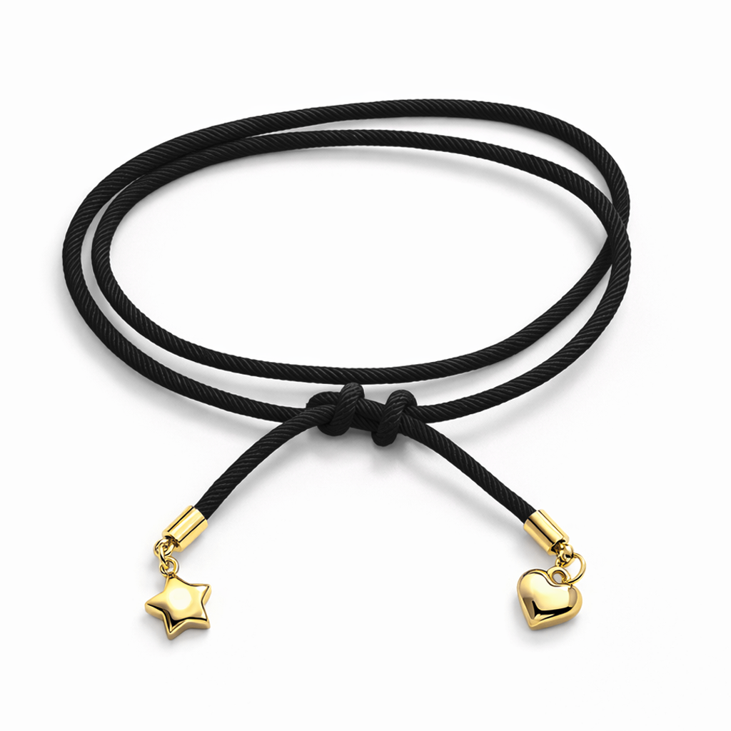 Liroheart Black İpli Gold Bileklik