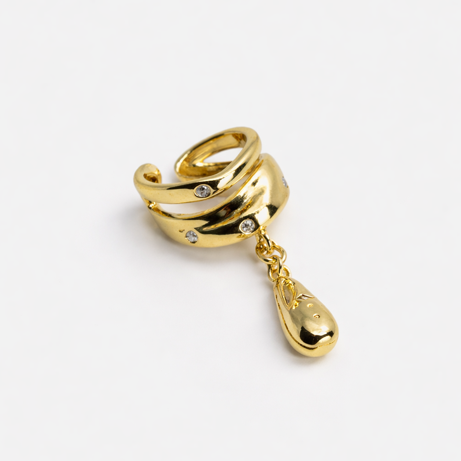 Luna Drop Gold Ear Cuff