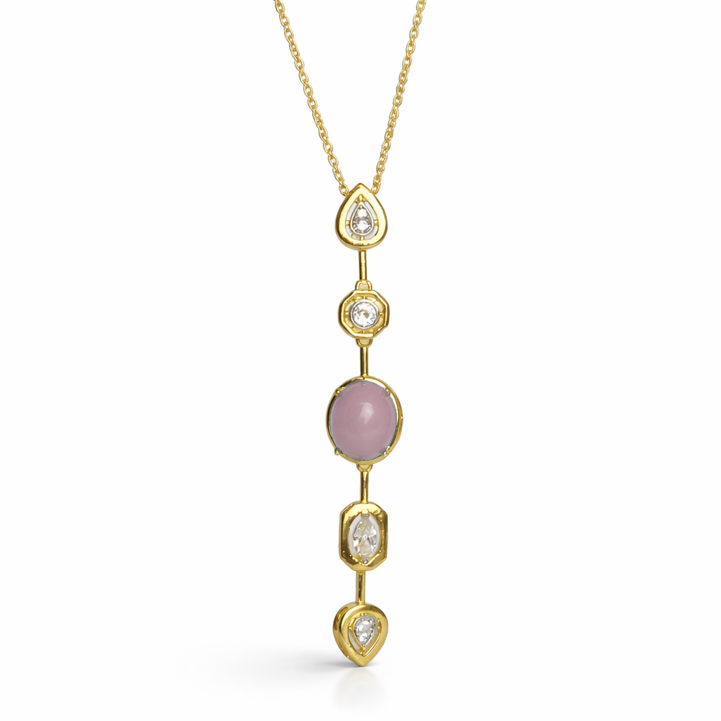 Lunaris Drop Blush Gold Kolye