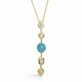 Lunaris Drop Ocean Gold Kolye