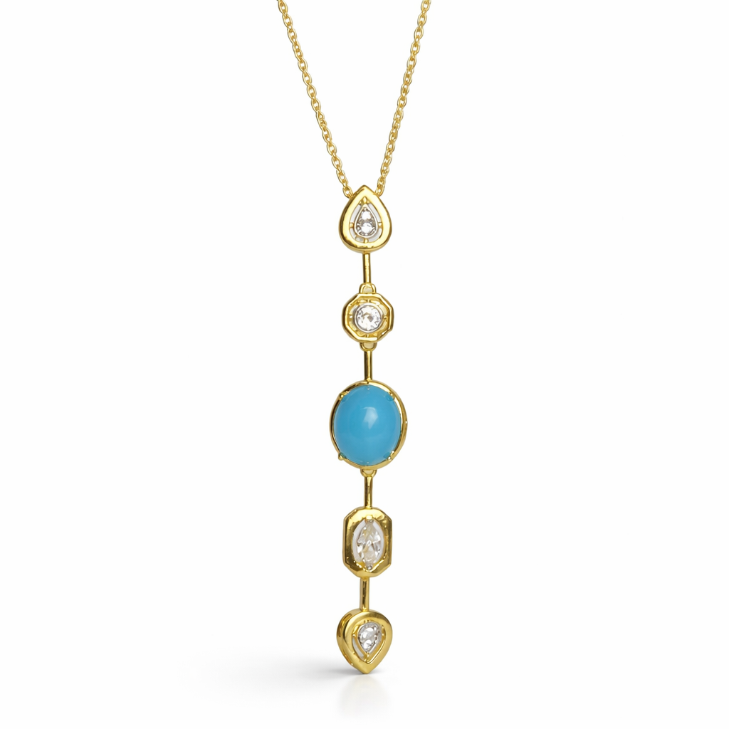 Lunaris Drop Ocean Gold Kolye