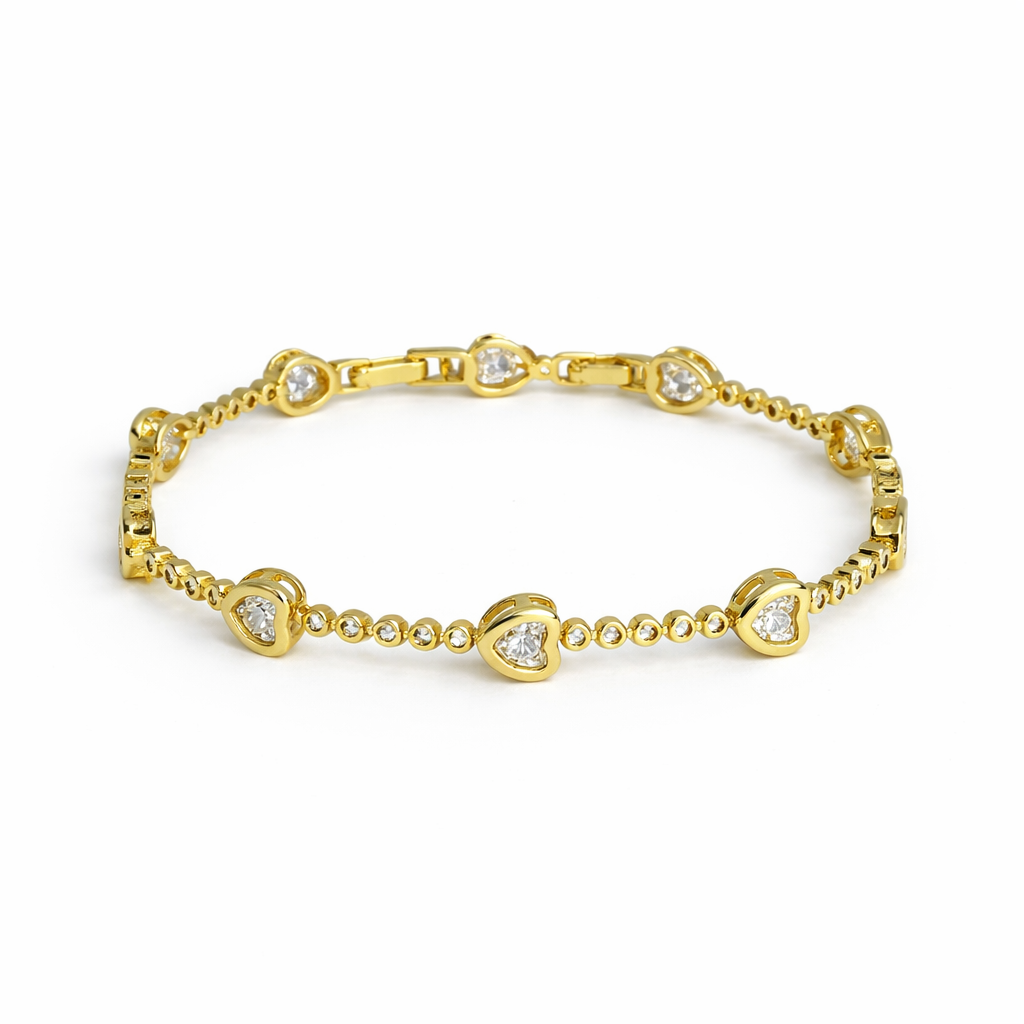 Mini Hearts Gold Bileklik