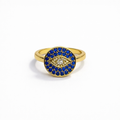 Mystic Navy Blue Gold Yüzük