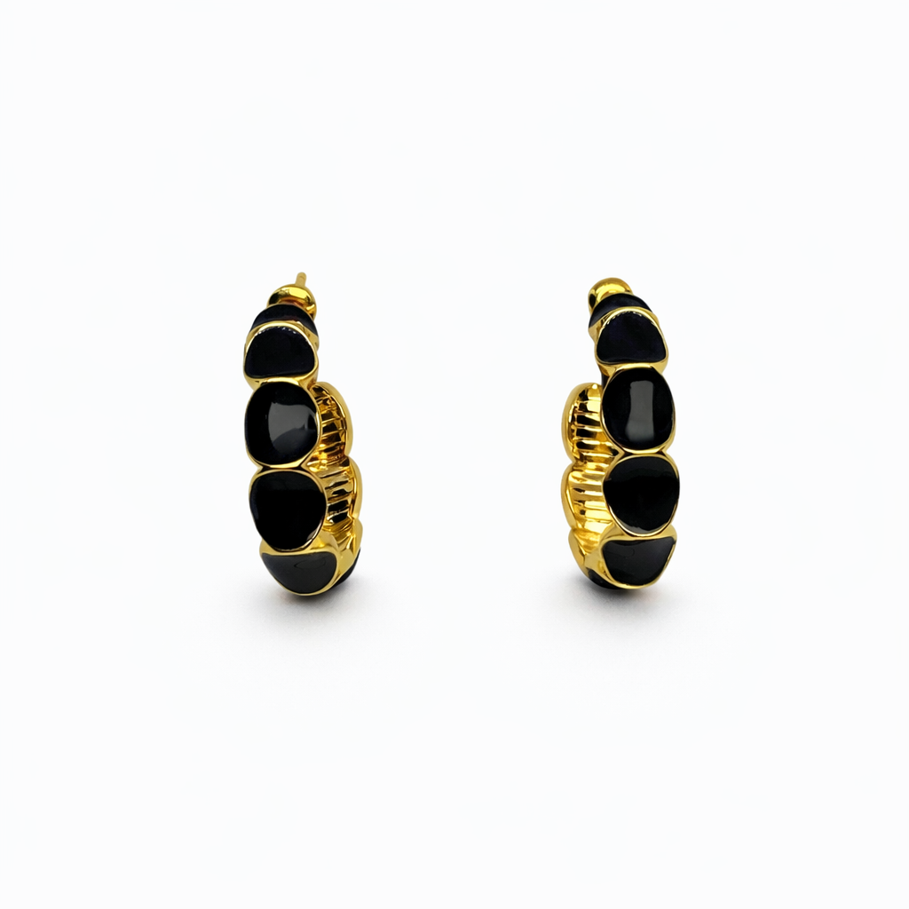 Noir Black Gold Küpe